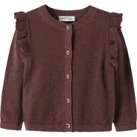 Name it Casaco de malha 'NMFABINNE' vermelho escuro