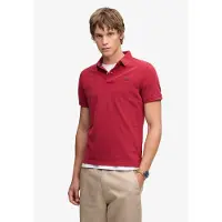 Superdry para homem. M1110452A Polo Classic Piqué vermelho (XXL), Casual, Algodão, Manga curta