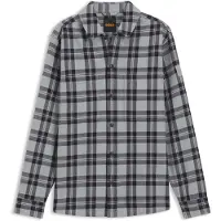 BOSS para homem. 50567005 Camisa Locky cinza (L), Casual, Algodão, Manga comprida