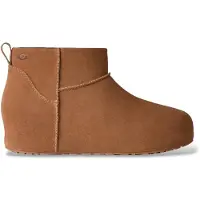 Ugg para mulher. 1180412 Botins de Pele Classic Mini Enwrap castanho (38), Couro, Marrom, Plano, Nenhum, Casual