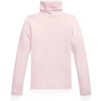 Ralph Lauren para menina. 313850670010 Suéter de gola alta com algodão rosa ((M) 8/9años= 136/142cm), Casual, Manga comprida, moda infa