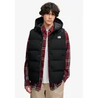 Superdry para homem. M5012425A Colete Everest preto (M), Casual, Poliéster, Ao ar livre