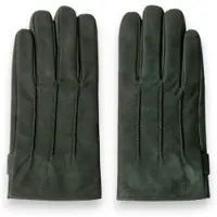 Hackett London para homem. HM0400134 Luvas de pele Commuter Nubuck Touch verde (XL), Casual, Clássico