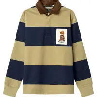 Hackett London para menino. HK5700006 Polo Rugby Harry beige (11Años= 146cm), Bege, Casual, Algodão, Manga comprida, Marinho, moda infantil