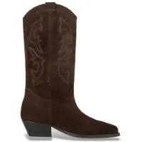 Ba&sh para mulher. 2E26CLAU Botas de Camurça Clau castanho escuro (37), Marrom, 1 a 3cm, Serraje, Nenhum, Casual