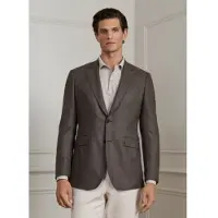 Hackett London para homem. HM4400187 Jaqueta Twill taupe (44/32), Casual, Lã, Clássico