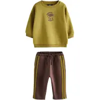 Next Fato de jogging castanho / verde claro
