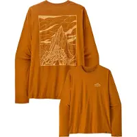 Patagonia - Vestuário caminhada - M's L/S Cap Cool Daily Shirt - Cloud Crag Cinnamon Brown Dark X-Dye para Homem - Tamanho M - Castanho