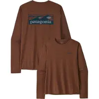 Patagonia - Vestuário caminhada mulher - M's L/S Cap Cool Daily Shirt - Boardshort Logo Berm Brown Light X-Dye para Homem - Tamanho XL - Castanho