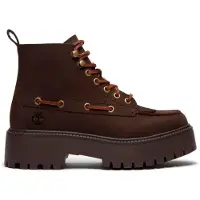 Timberland para mulher. TB0A27YZW071 Botins de couro Stone Street castanho (41.5 W), Marrom, 1 a 3cm, Cordão, Casual