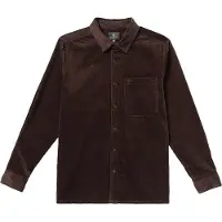 Volcom - Camisas - Fostered II Corduroy LS Shirt Cacao para Homem - Tamanho XL - Castanho