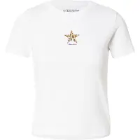 GUESS Camisa 'CHEETAH STAR' castanho / preto / branco