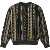 Carlo colucci Pullover bege / bege escuro / castanho escuro / verde escuro