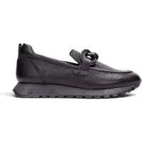 Hispanitas para mulher. HI265183 Mocassins de Pele Oregon preto (38), Couro, 1 a 3cm, Nenhum, Casual