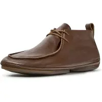 Camper para mulher. K400805-005 Sapatos de pele Right Nina castanhos (40), Couro, Marrom, Plano, Cordão, Casual