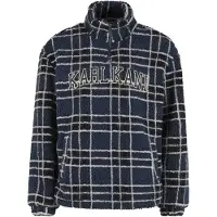 Karl kani Pullover 'Victorian' azul escuro / preto / branco