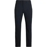 Ralph Lauren Calças com vincos navy / branco
