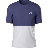Compressport - Vestuário trail corrida - Performance SS Tshirt M Peacoat Gray para Homem - Tamanho XL - Azul