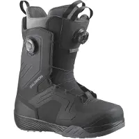 Salomon Snowboard - Botas snowboard homem - Dialogue Dual BOA Wide Black/Asphalt para Homem - Tamanho 28 - Preto