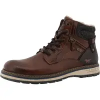 Mustang Botas com atacadores conhaque / castanho escuro / mosqueado preto