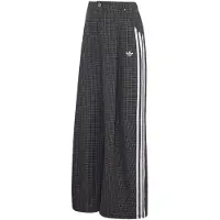 Adidas Originals Calças com pregas cinzento / preto / branco