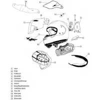 Arai Ventilação Frontal Do Capacete Qv-p