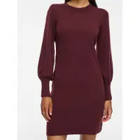 Vila Vestido Curto De Manga Comprida Kerry O-neck