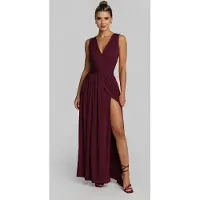Madnezz House Vestido vermelho vinho