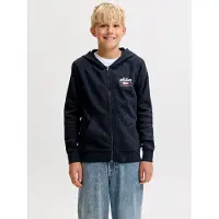 Jack & Jones Kids Junior Casaco em moletão navy / vermelho claro / branco