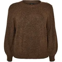 Zizzi Pullover 'CAVISTA' castanho