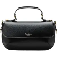 Pepe Jeans para mulher. PL0300216 Bolsa tiracolo Idoia Hexia preta (OSFA), Preto, Casual, Poliuretano