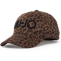 Liu Jo para mulher. 2F6048-T6089 Boné Animalier marrom (OSFA), Casual, Animal print, Poliéster