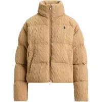 Ralph Lauren para mulher. 211A10457005 Jaqueta acolchoada de lã e caxemira bege (S), Casual