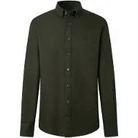 Hackett London para homem. HM3010835 Camisa Essential Dyed verde (XXL), Casual, Algodão, Manga comprida