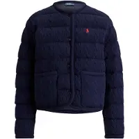 Ralph Lauren para mulher. 211A10459002 Casaco de lã e caxemira com botões azul-marinho (XS), Casual, Clássico