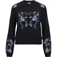Object Pullover 'OBJLaney' azul / azul claro / preto / branco