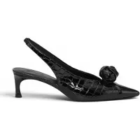 ROTATE para mulher. 116739100 Sapatos de couro com nó preto (39), 3 a 5cm, Nenhum, Casual, Clássico