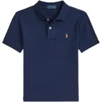 Ralph Lauren para menino. 322952431001 Polo de algodão macio marinho (2años= 94/100cm), Casual, Manga curta, moda infantil