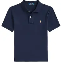 Ralph Lauren para menino. 322952431001 Polo de algodão macio marinho (5años= 117/123cm), Casual, Manga curta, moda infantil
