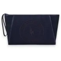 Ralph Lauren para mulher. 427P14288002 Carteira de mão Polo Play de lona marinho (OSFA), Casual, Algodão
