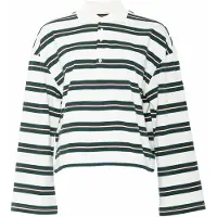 Elias Camisa 'Perlina' chocolate / verde escuro / branco