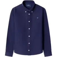 Hackett London para menino. HK3000023 Camisa Essential marinho (11/12años= 146/152cm), Casual, Algodão, Clássico, Manga comprida, moda infan