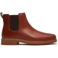 Timberland para homem. TB0A42PGEM61 Botas curtas de pele Chelsea Stormbucks castanhas (45), Couro, Marrom, Plano, Nenhum, Casual, Clássico