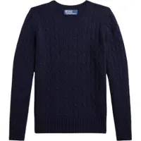 Ralph Lauren para menino. 323958134002 Jersey de caxemira em ponto de tranças marinho ((M) 8/9años= 140/149cm), Casual, Clássico, Casim