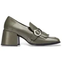 Wonders para mulher. H-6401_1960_306 Mocassins de Couro Victoria 01 Verde (39), 5 a 8cm, Nenhum, Casual, Clássico