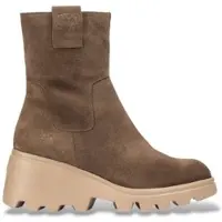 Wonders para mulher. G-7022_2215_9406 Botins de Couro Toronto 22 Castanho (39), Marrom, 3 a 5cm, Camurça, Zíper, Casual