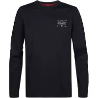 Petrol Industries Camisa azul escuro / cinzento claro