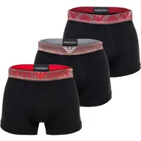 Emporio Armani Boxers borgonha / preto / branco