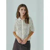 Norr Casaco de malha ' Majsa ' creme