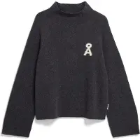 Armedangels Pullover 'ICONIC ŠMonalaa' antracite / branco